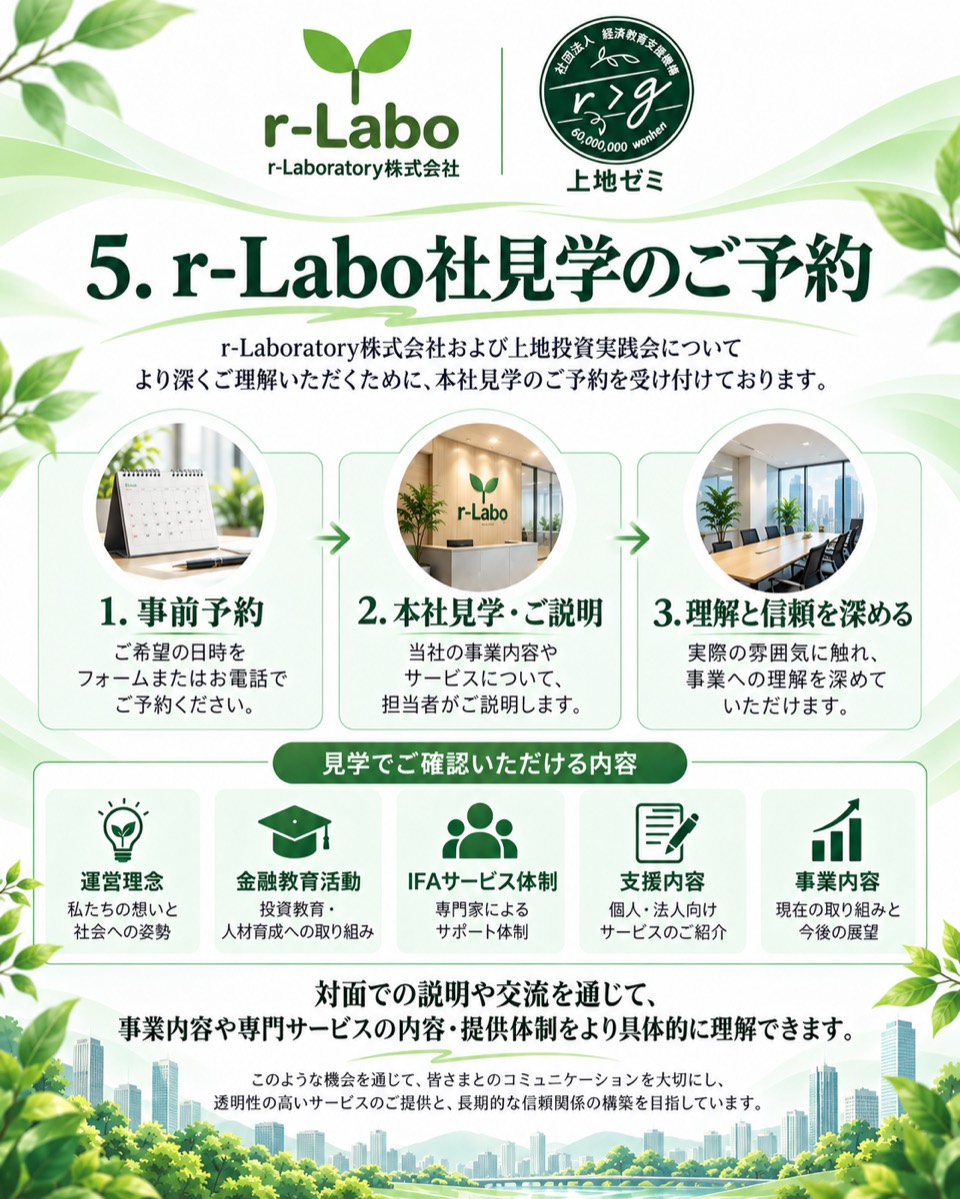 r-Labo社見学のご予約